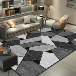 שטיח בעיצוב גיאומטרי לסלון הבית