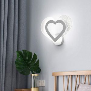 ריהוט בית ולגן חדר השינה מנורה יוקרתית לחדר שינה בצורת לב בעיצוב רומנטי